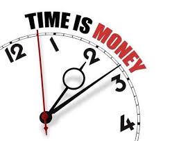Time is money clockface