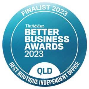 finalist seal_QLD_Best Boutique Independent Office 2023